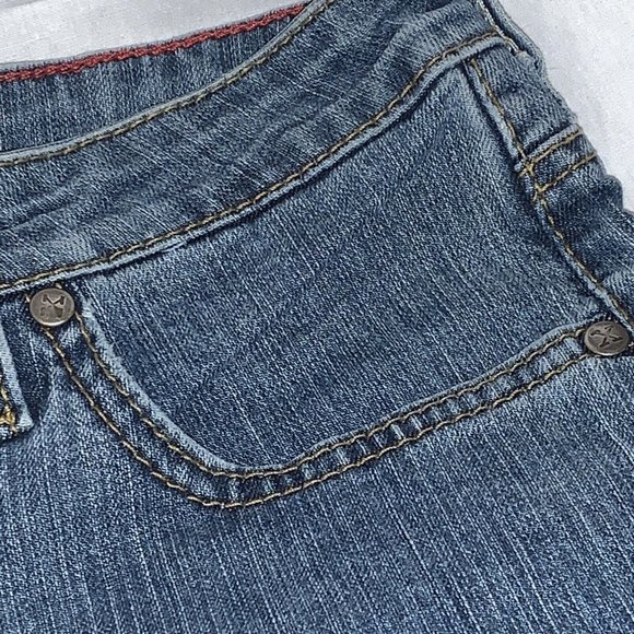 VF Jeanswear 20X Denim Blue Jean Size 9/10 x 32 Horse/Horseshoe On Back Pocket - Picture 11 of 15